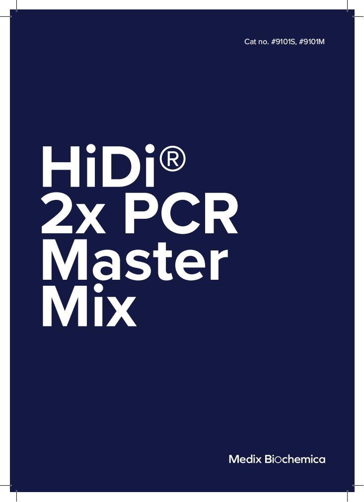 HiDi&reg; 2x PCR Master Mix  分子產(chǎn)品技術(shù)手冊